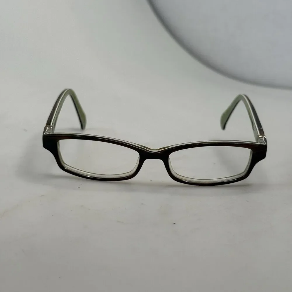 Kate Spade Ladies Green Brown Eyeglass Frames 130mm Case Prescription Frames EUC